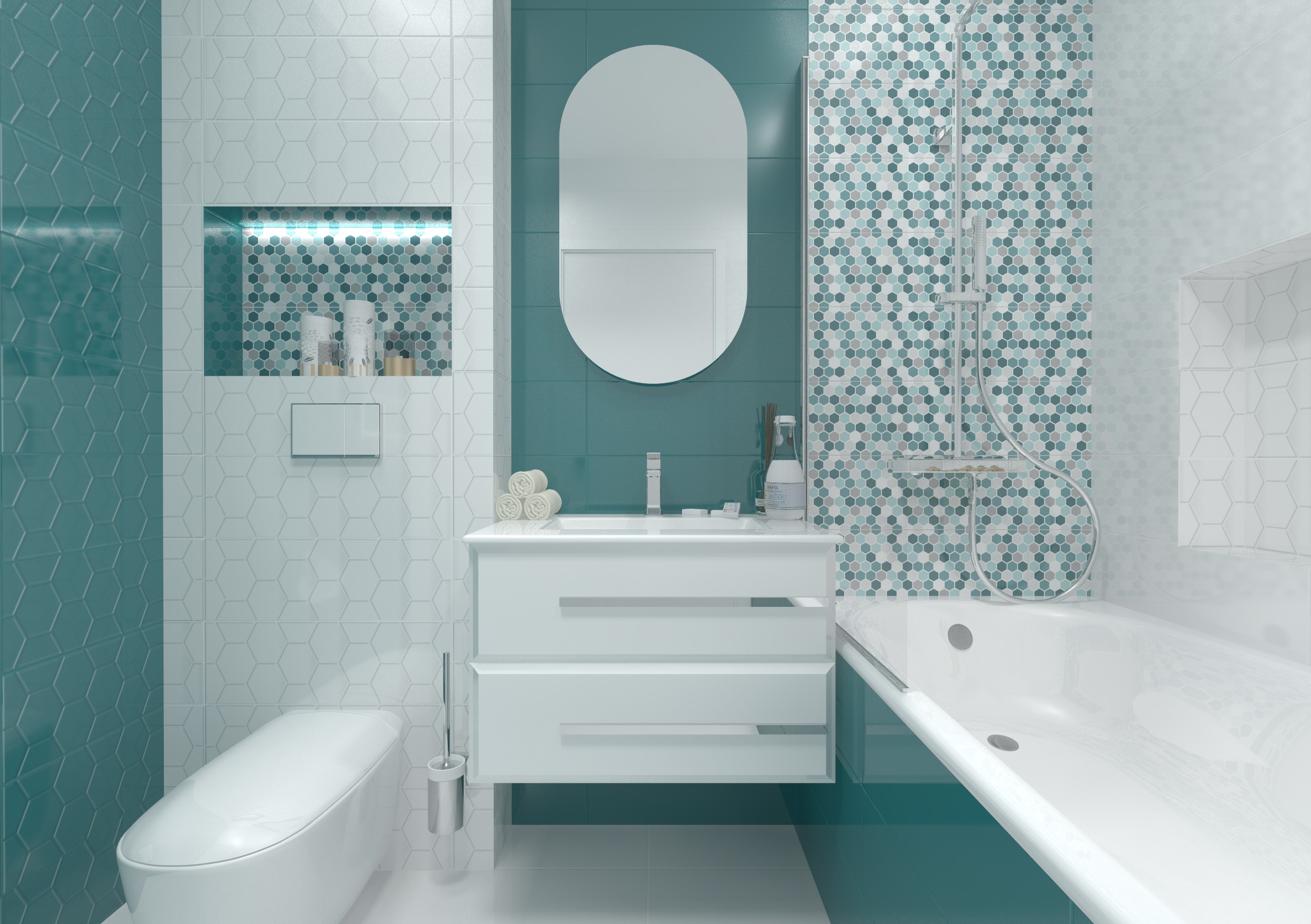 Фото в интерьере для ванной Emtile Colorbreeze