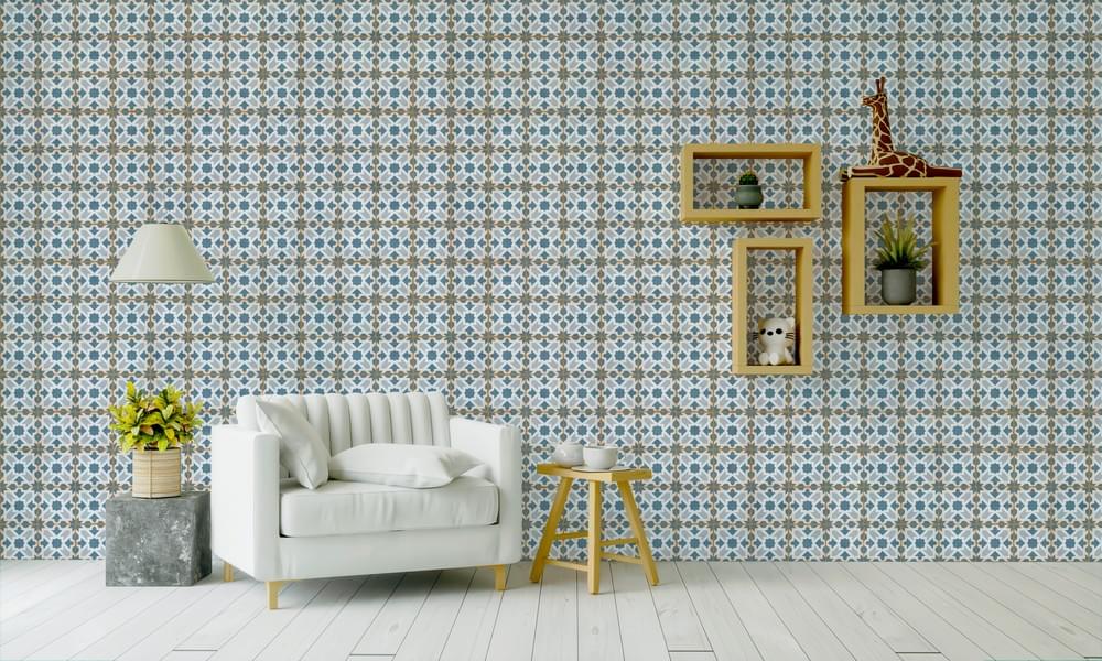 Фото в интерьере для гостиной Ennface Pattern