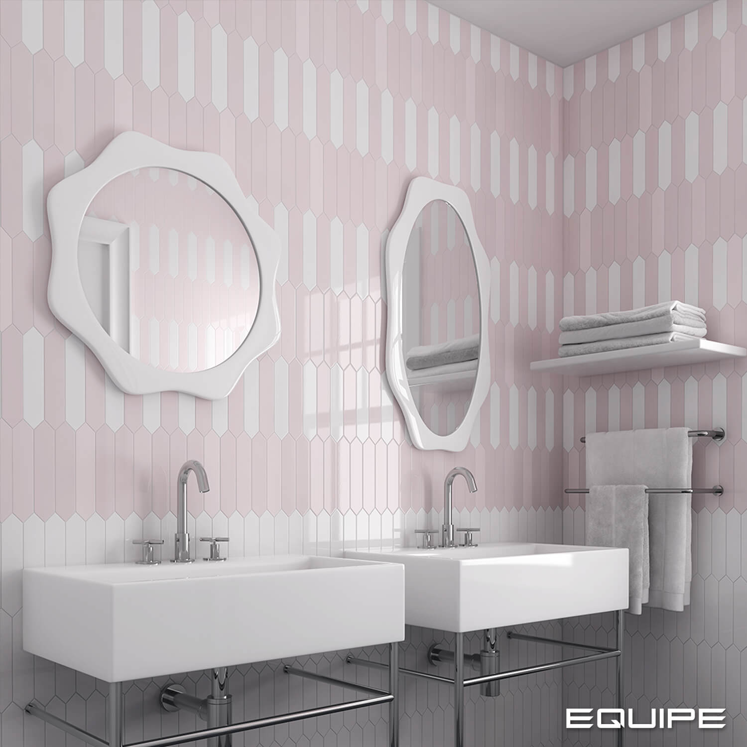 Фото в интерьере для ванной Equipe Arrow