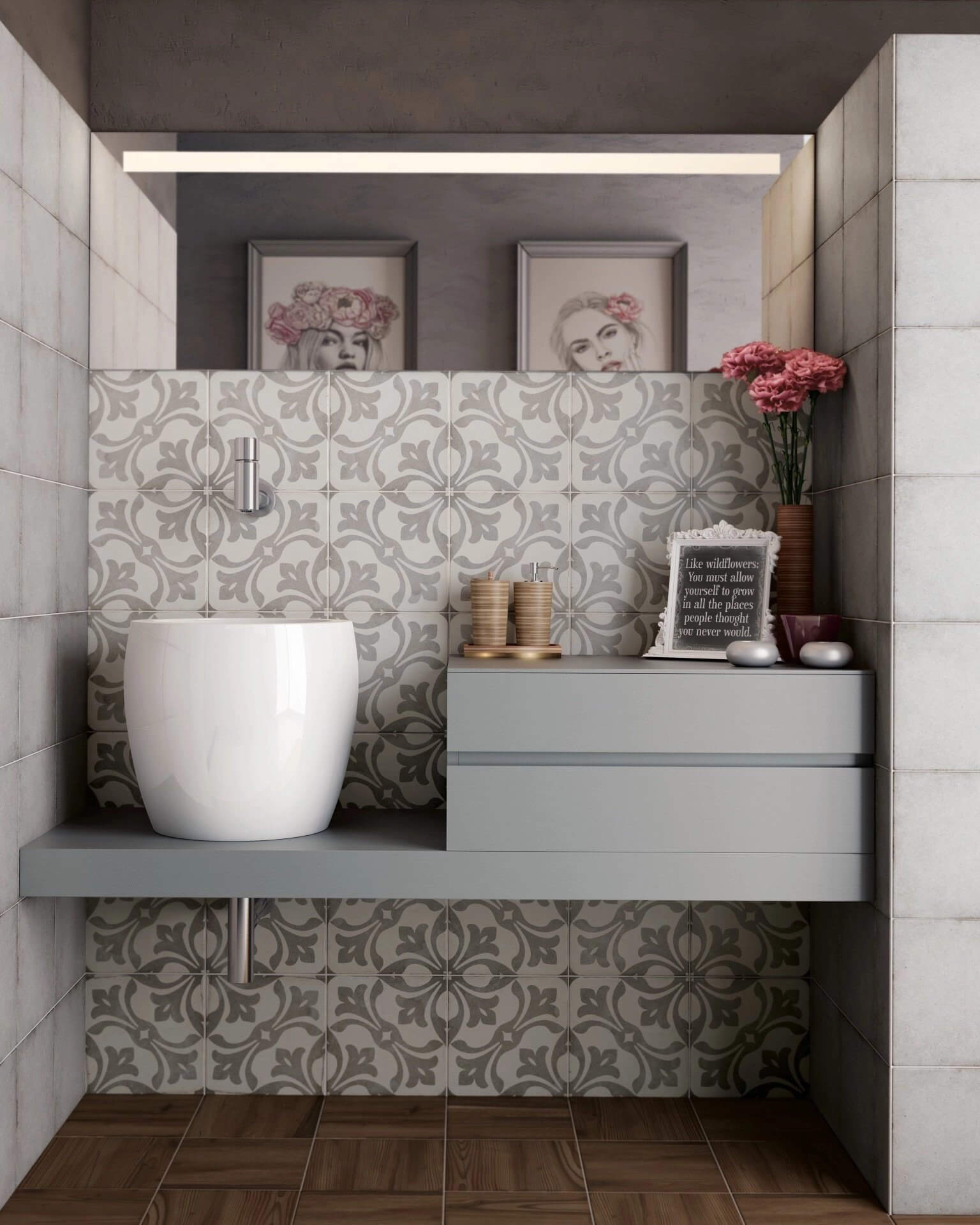 Фото в интерьере для ванной Equipe Art Nouveau
