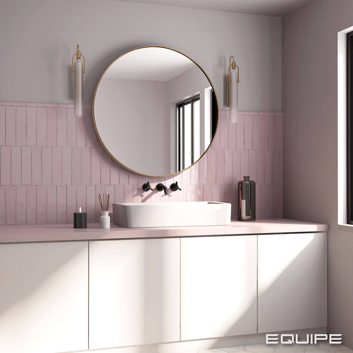 Фото в интерьере для ванной Equipe Tribeca