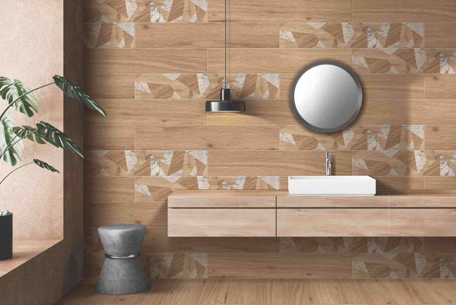 Фото в интерьере Eurotile Ind Brich Wood