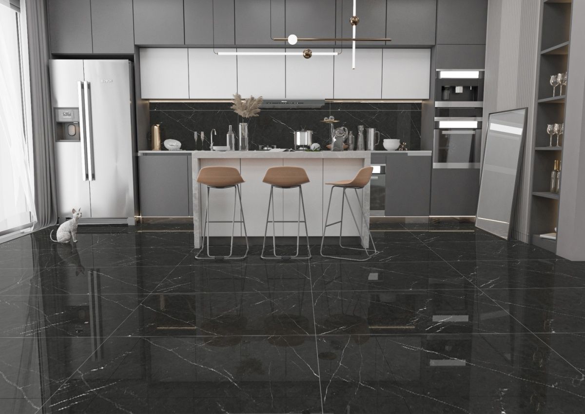 Фото в интерьере Eurotile Ind Pietra Negro