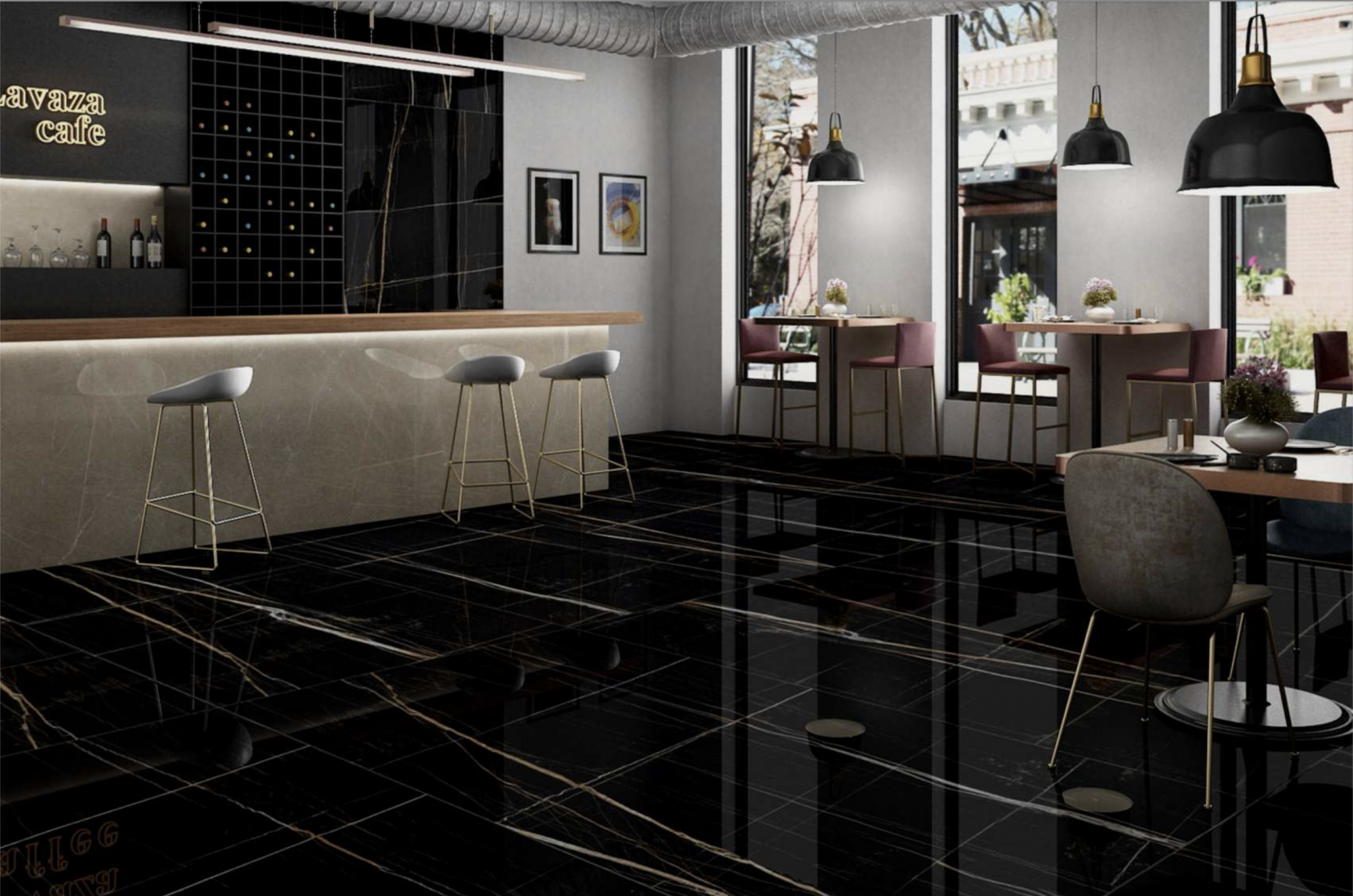 Полированный Evolution Ceramic Керамогранит BB60120 Black Beauty Glossy 60х120 — фото 2