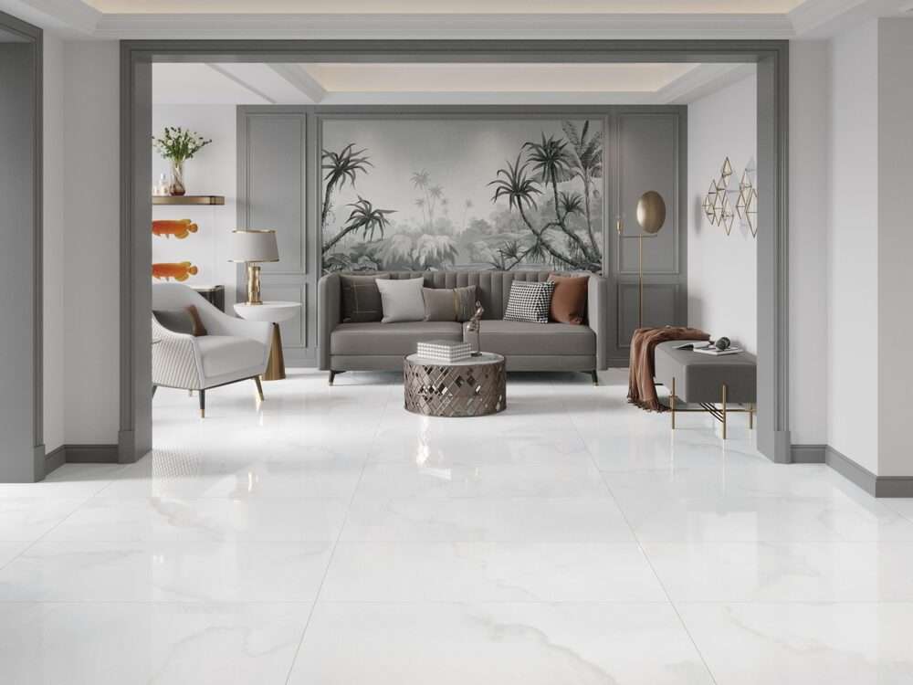 Полированный Evolution Ceramic Керамогранит GS60120 Gypsum Silver 120х60 — фото 2
