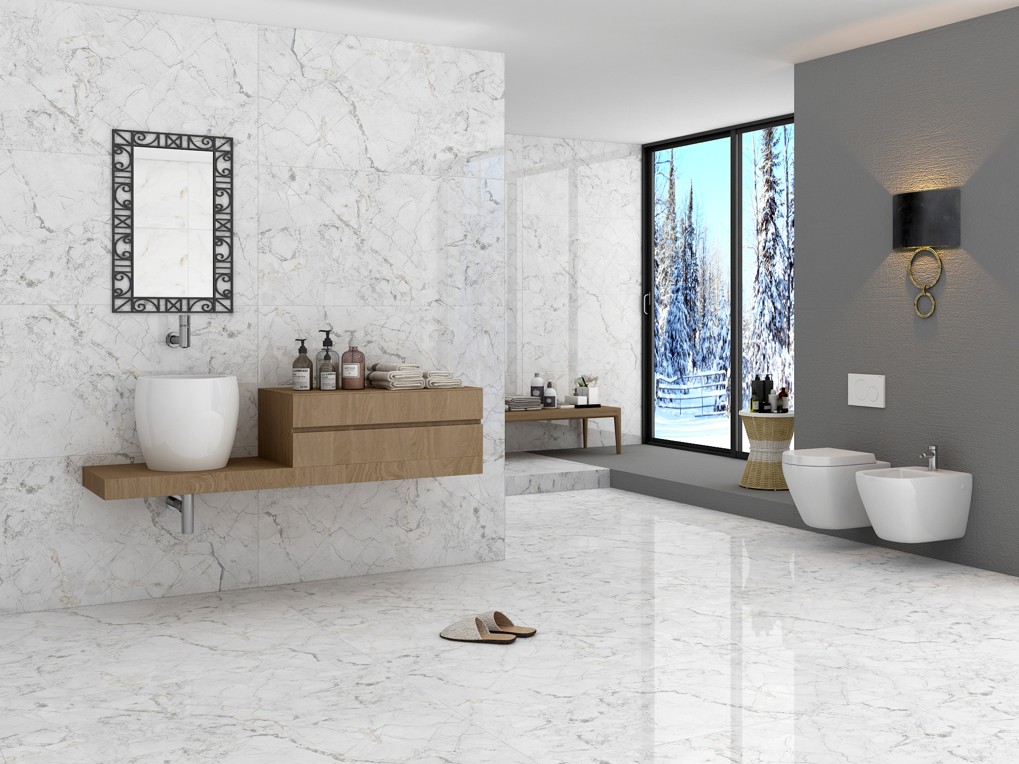 Полированный Evolution Ceramic Керамогранит IG60120 Invisible Grey Glossy 60х120 — фото 2