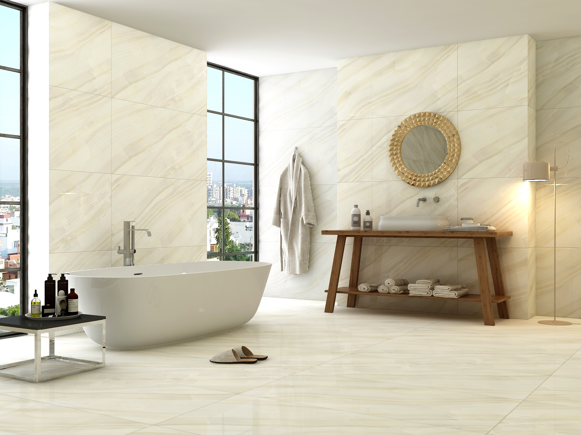 Фото в интерьере для ванной Evolution Ceramic Tarquinia Onyx