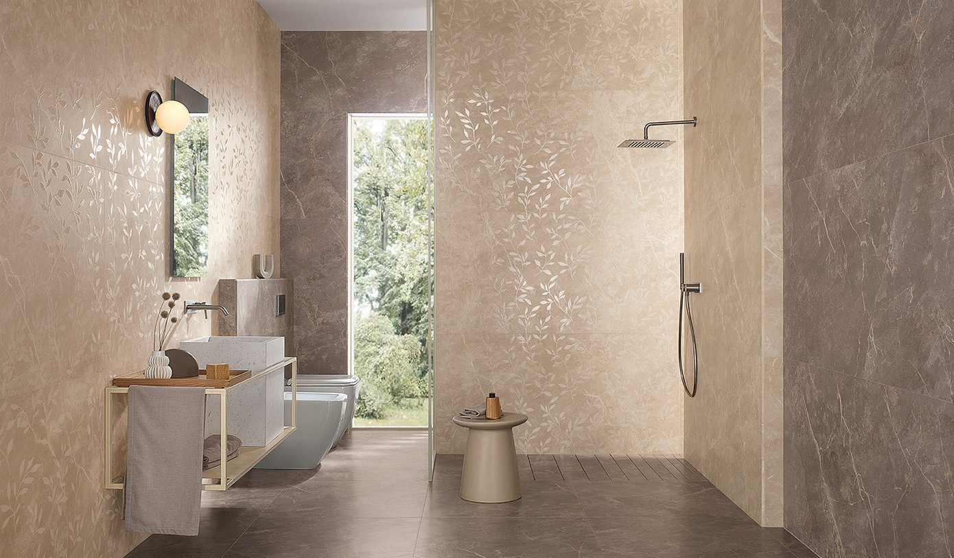 Фото в интерьере для ванной Fap Roma Stone Wall tiles