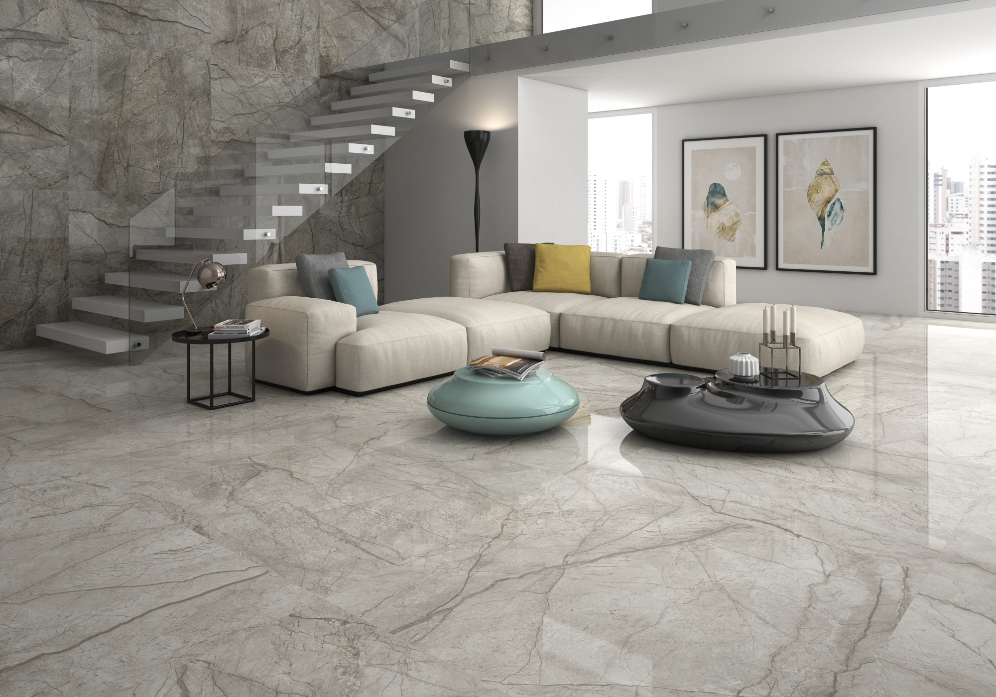 Фото в интерьере для гостиной Geotiles Sonante