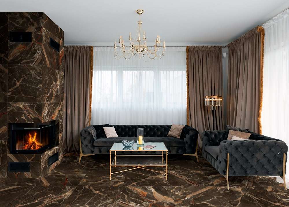 Фото в интерьере для гостиной Global Tile Alpica