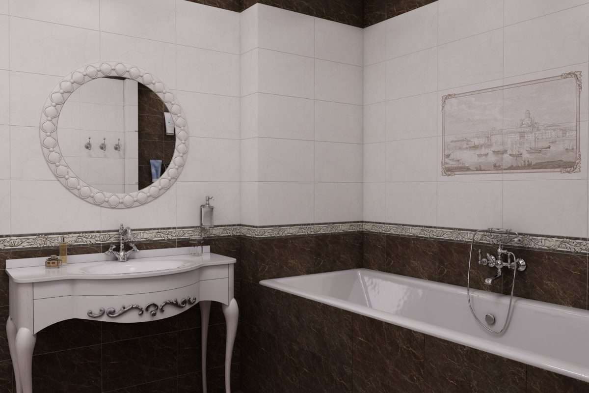 Фото в интерьере для ванной Global Tile Classic