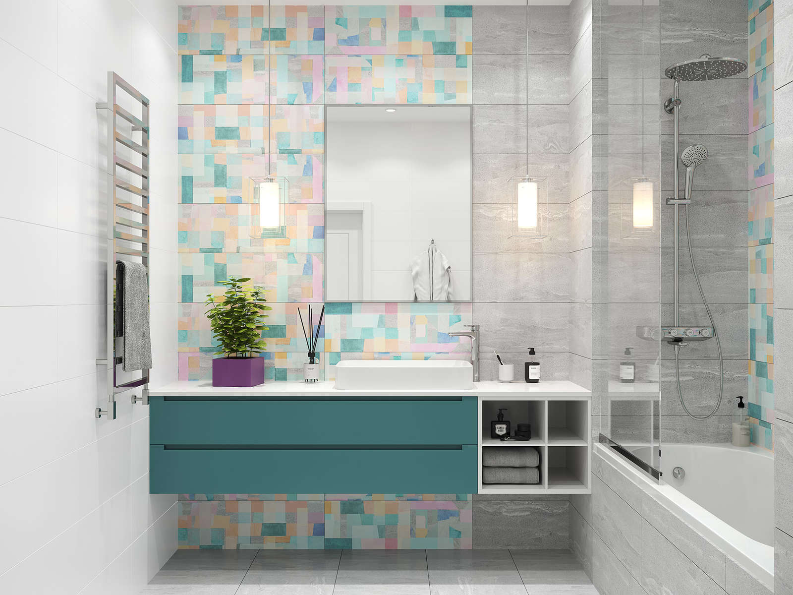 Фото в интерьере для ванной Global Tile Detroit
