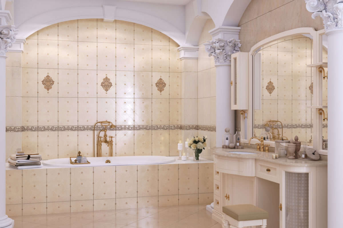 Фото в интерьере для ванной Global Tile Marseillaise