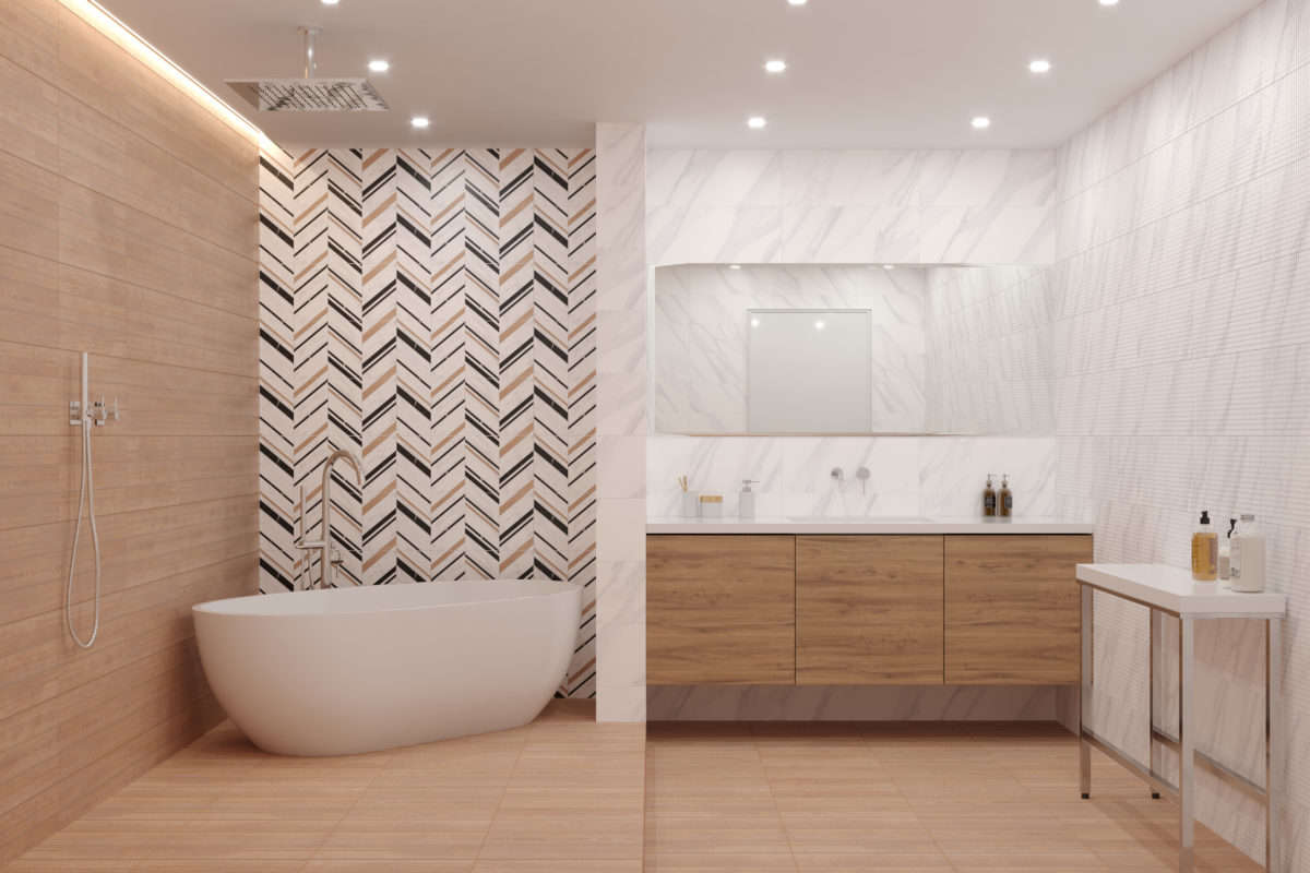 Фото в интерьере для ванной Global Tile MontBlanc