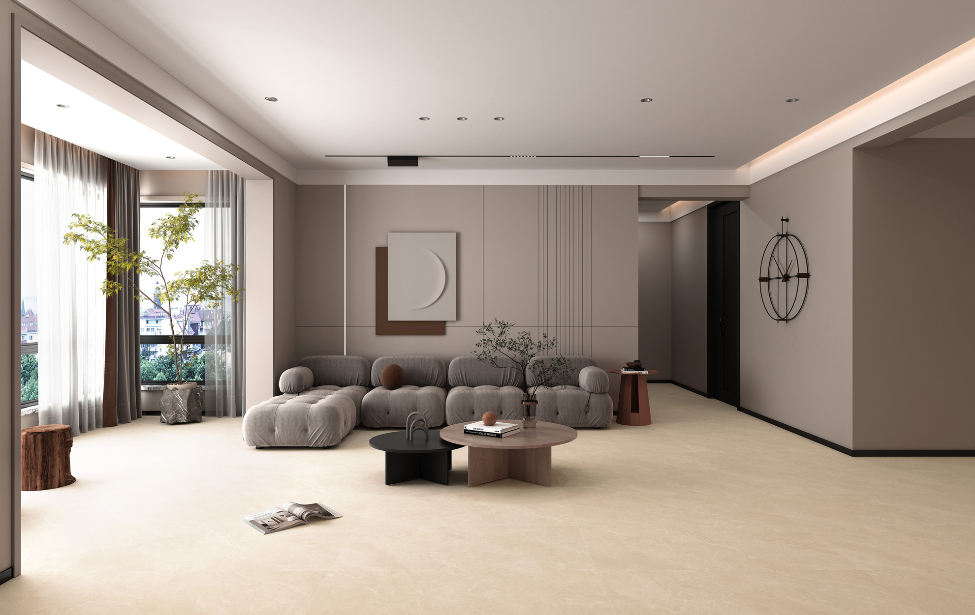 Фото в интерьере Global Tile Шелк