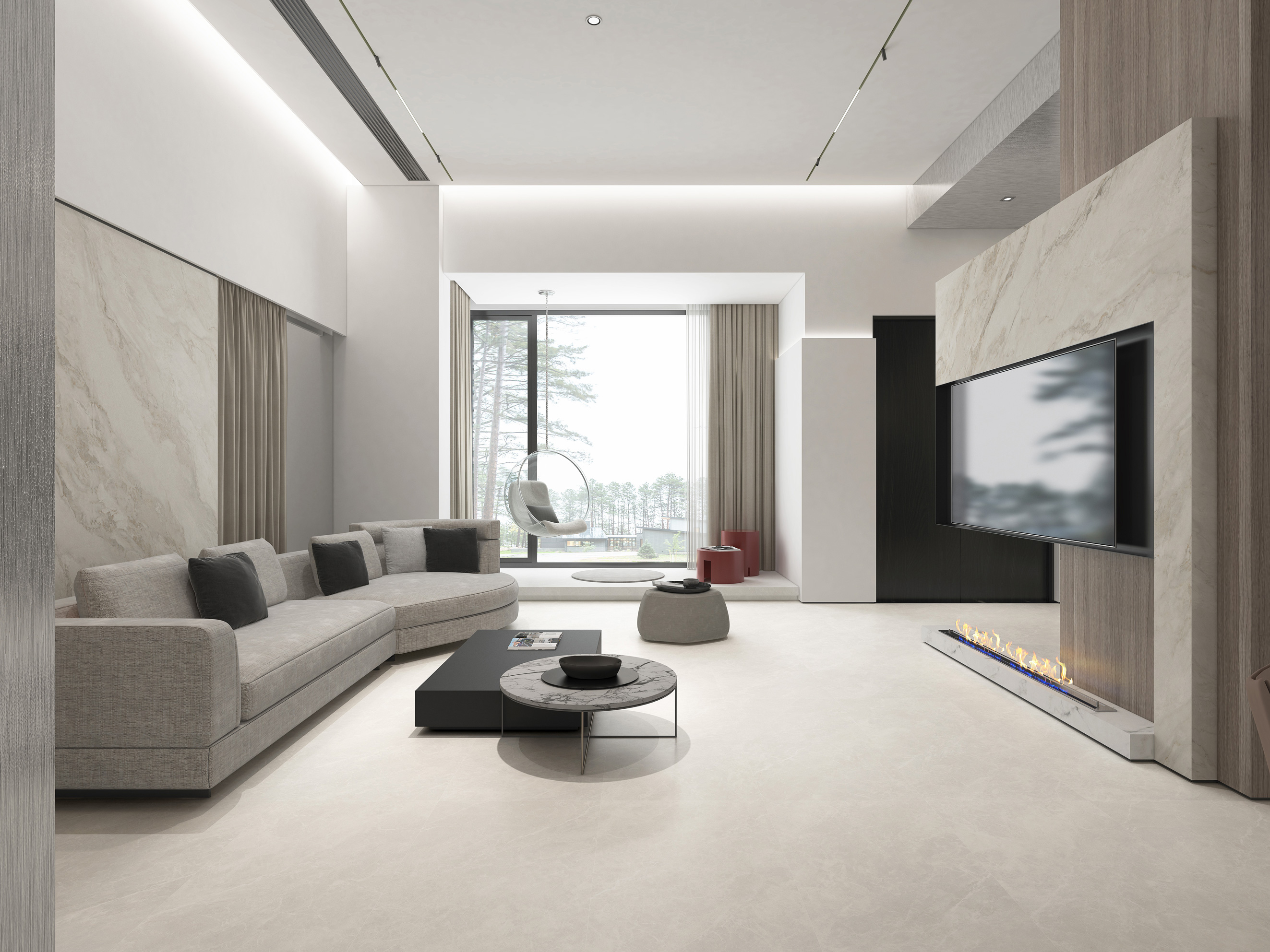 Фото в интерьере Global Tile Шелк