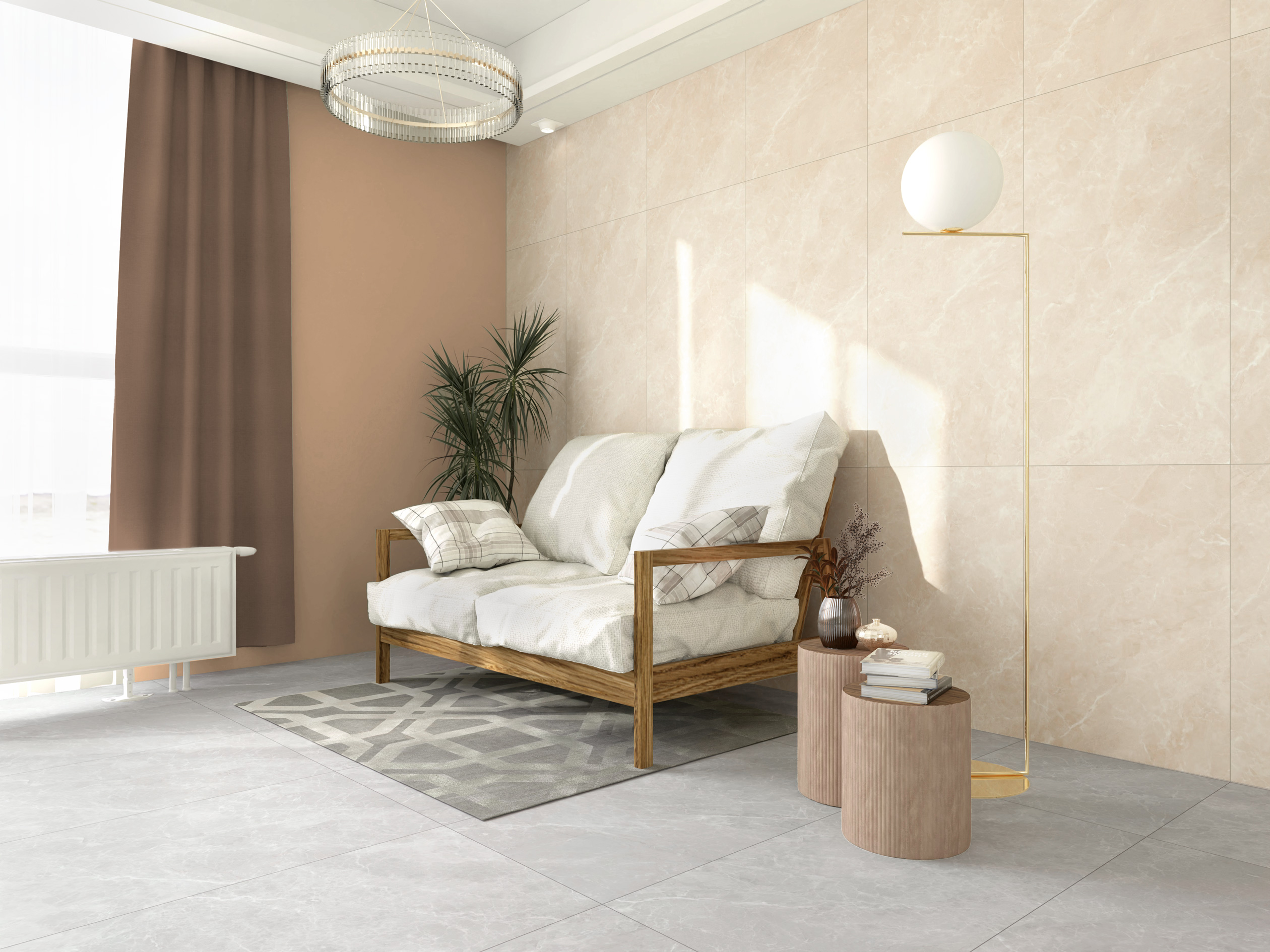 Фото в интерьере Global Tile Шелк