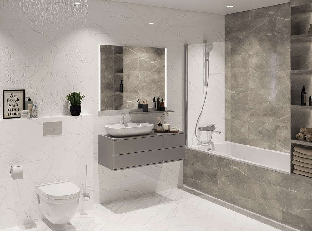Фото в интерьере для ванной Global Tile Siluet