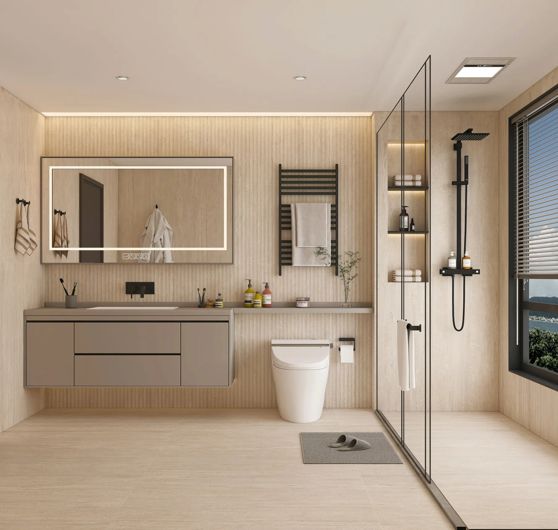 Фото в интерьере Global Tile Травертин Романо