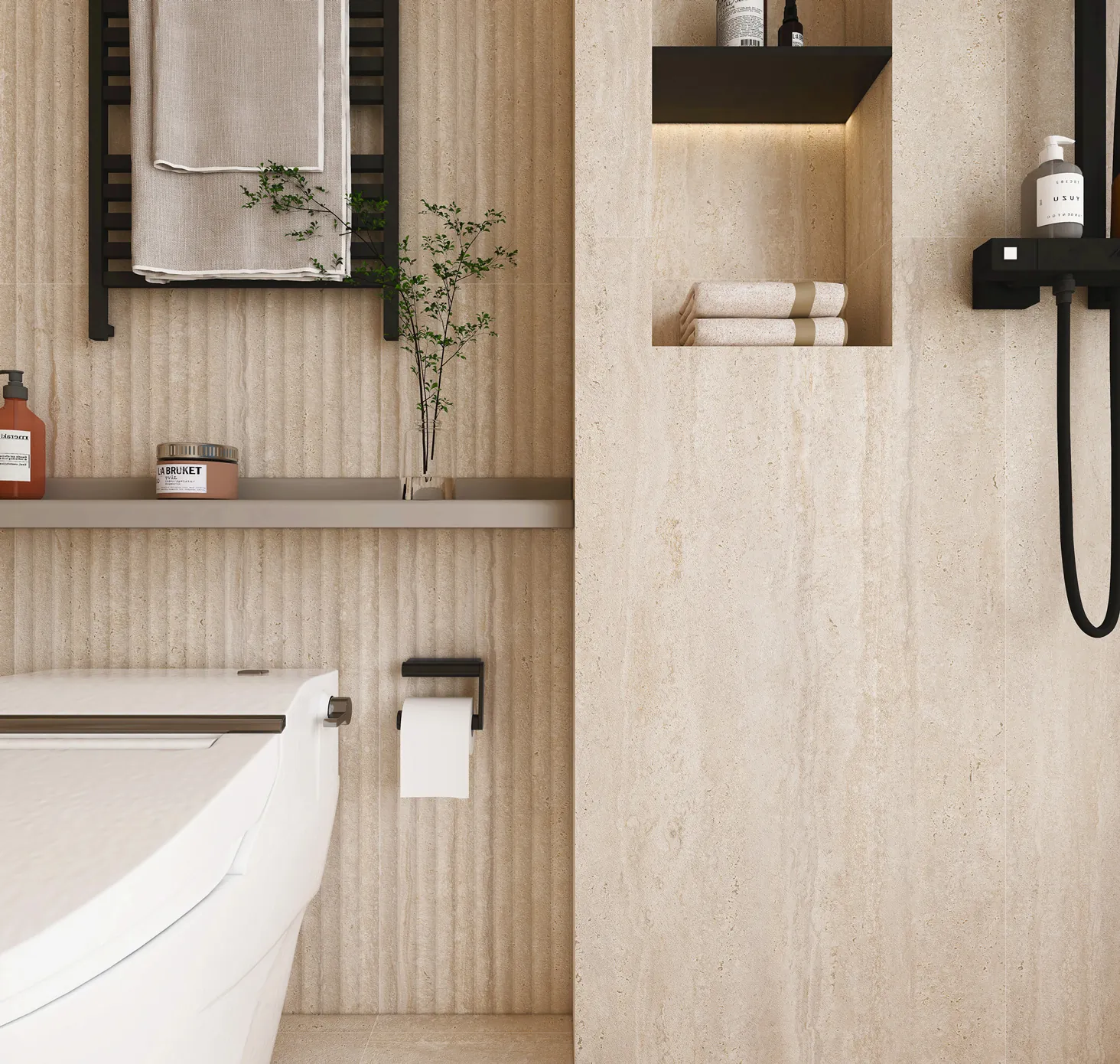 Фото в интерьере Global Tile Травертин Романо