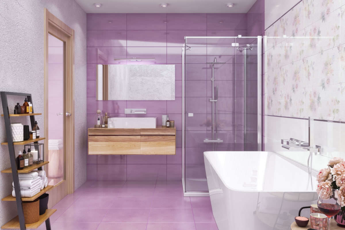 Фото в интерьере для ванной Global Tile Viola