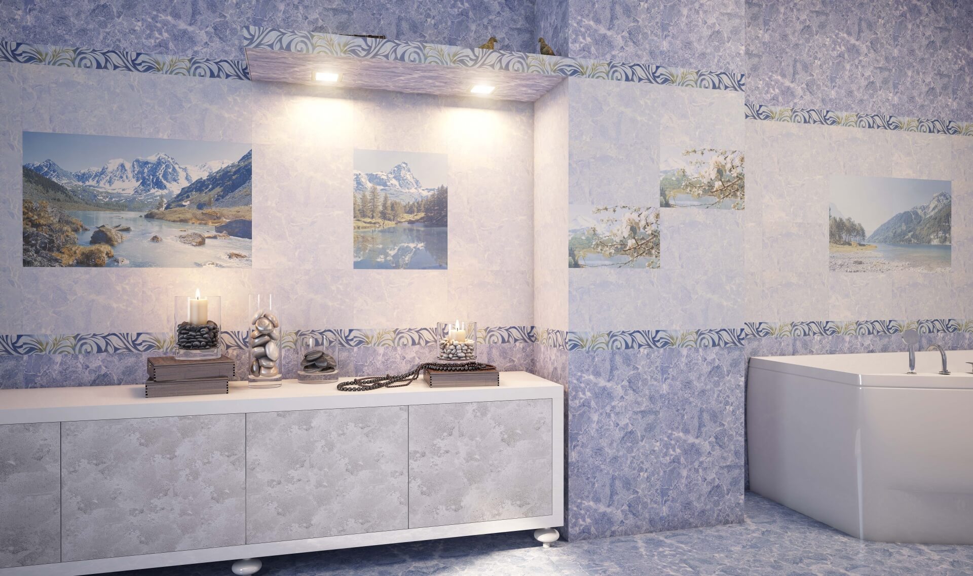 Фото в интерьере для ванной Gracia Ceramica Davos