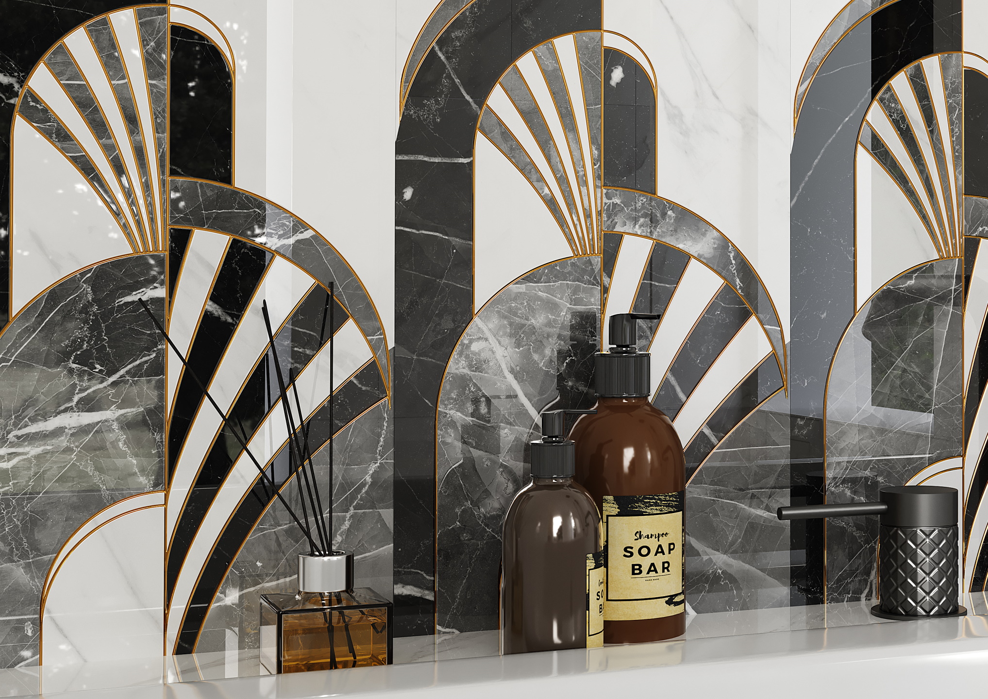 Фото в интерьере Gracia Ceramica Noir