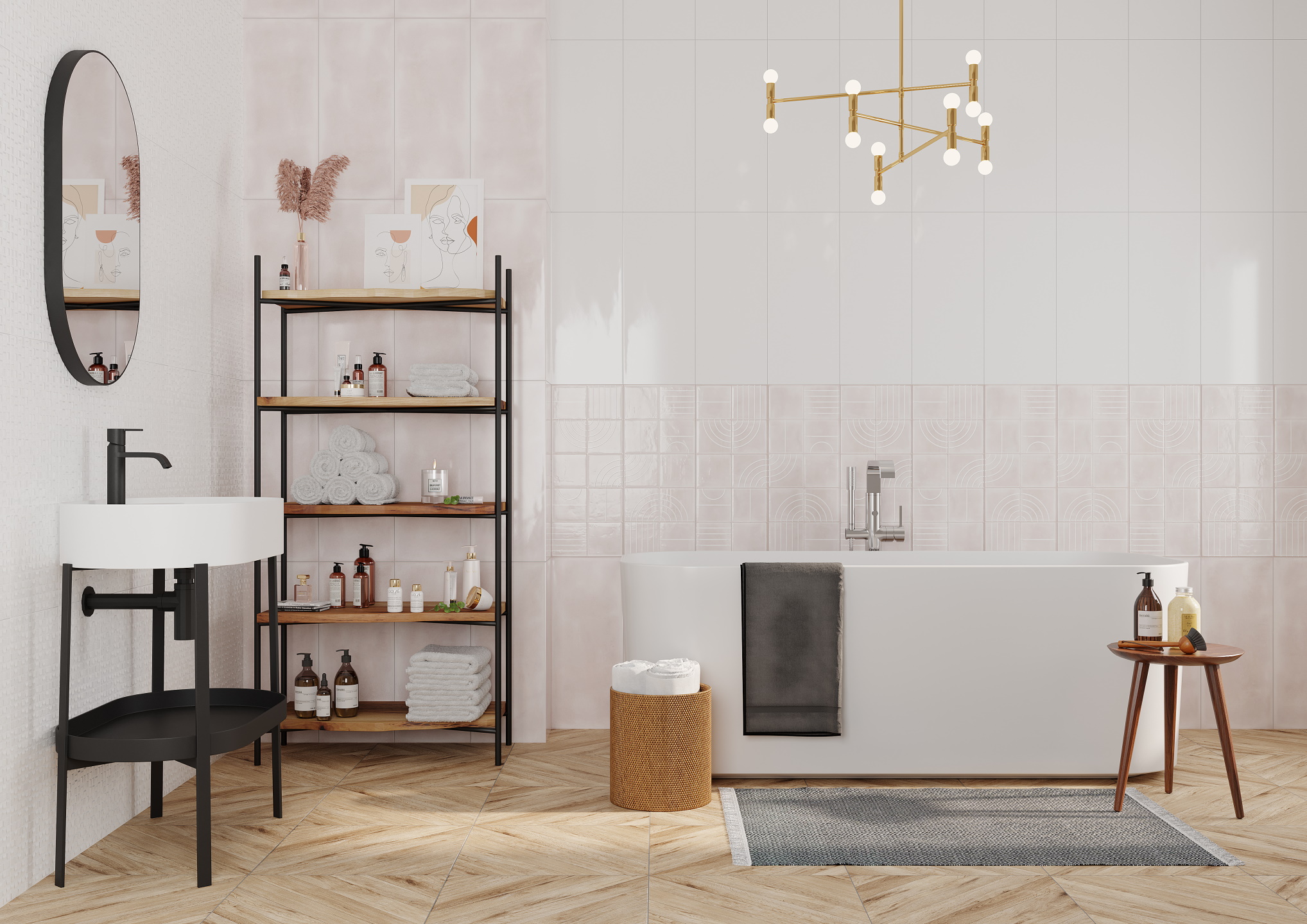 Фото в интерьере Gracia Ceramica Sweety pink