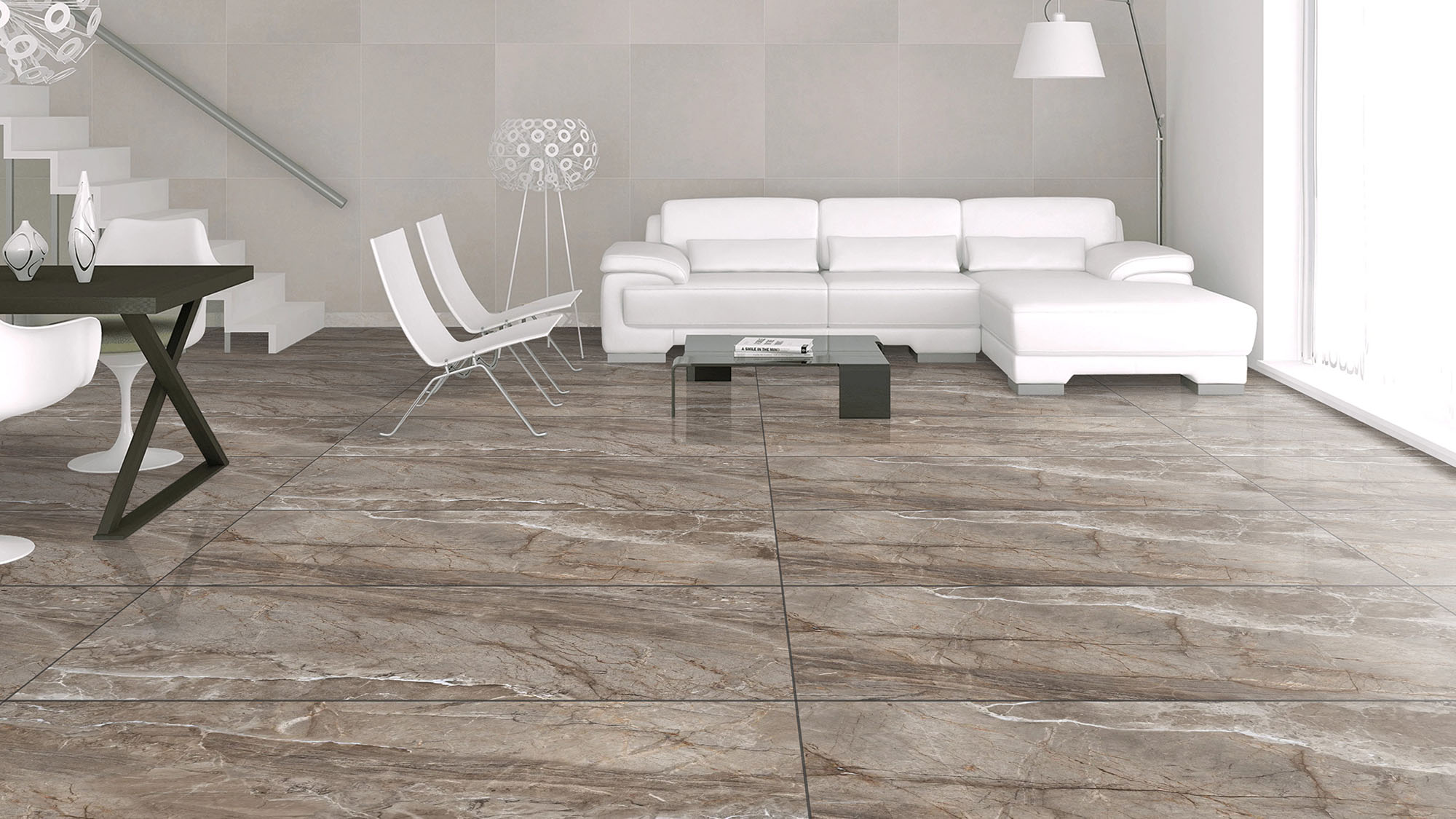 Фото в интерьере для гостиной Gresant Silica Brown