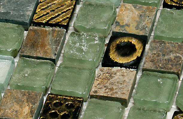 Стеклянная Imagine Mosaic Стекло, камень, металл Мозаика 30x30 HT609 — фото 2
