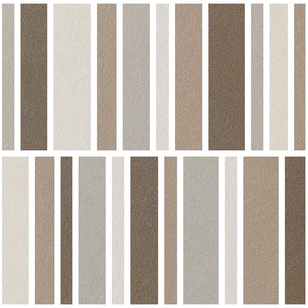 Керамическая Impronta Italgraniti Nuances Mosaico Listelli Mix Caldo 1 Strideup 30х30
