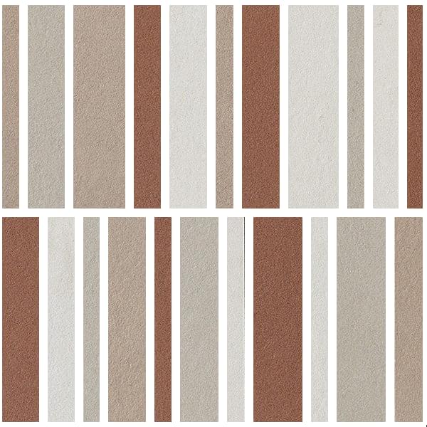 Керамическая Impronta Italgraniti Nuances Mosaico Listelli Mix Caldo 2 Strideup 30х30