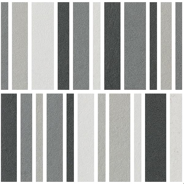 Керамическая Impronta Italgraniti Nuances Mosaico Listelli Mix Freddo 1 Strideup 30х30