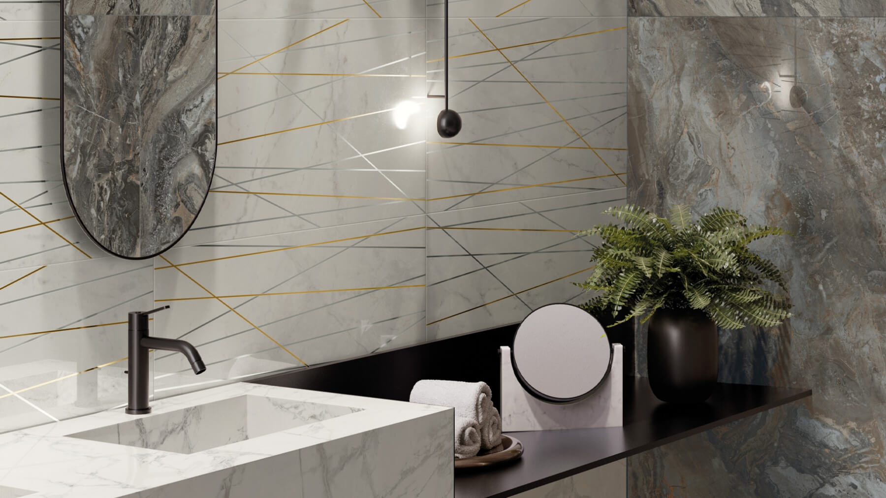 Фото в интерьере для ванной Italon Charme Deluxe Wall
