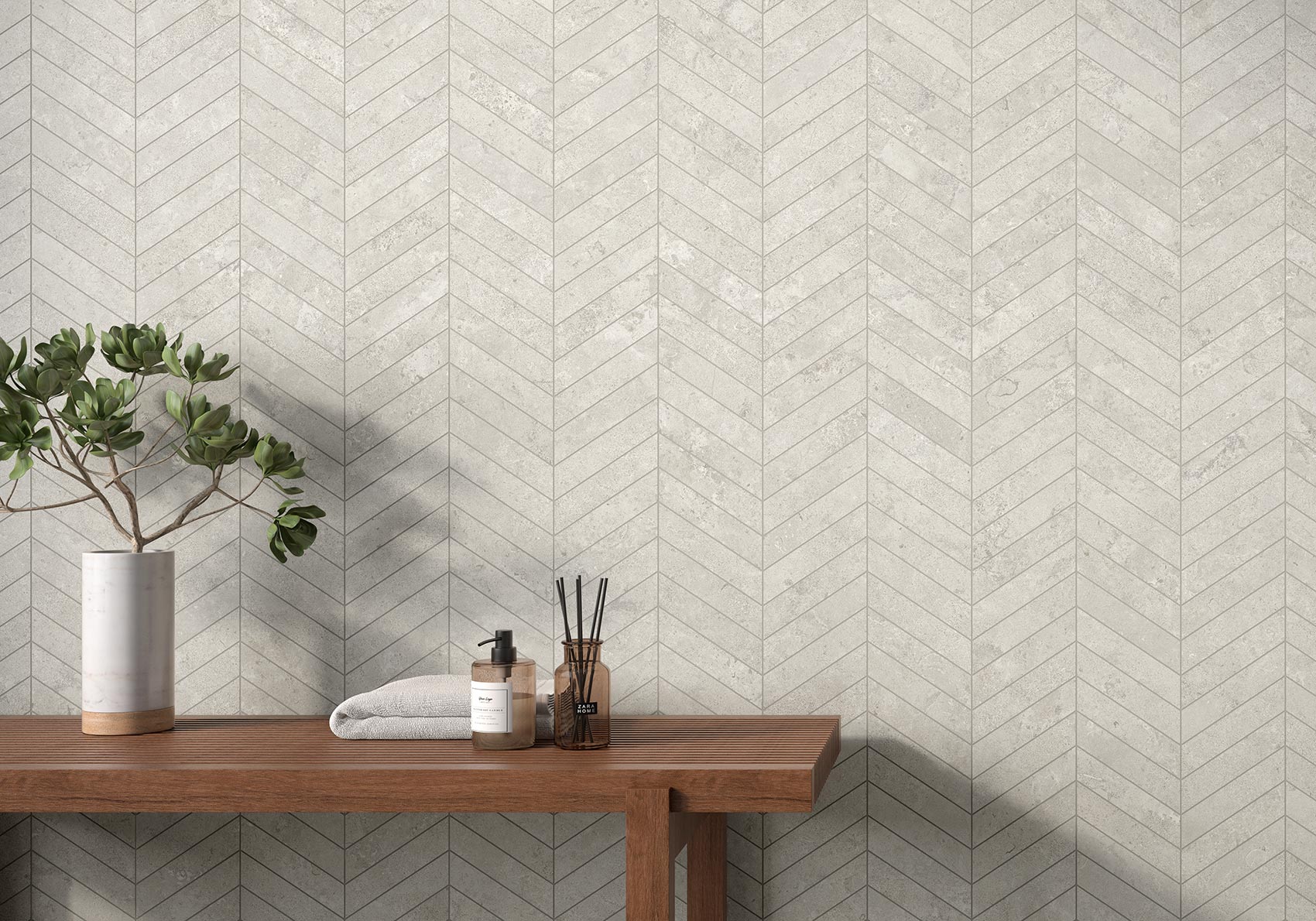Фото в интерьере ITT Ceramic Portland Stone