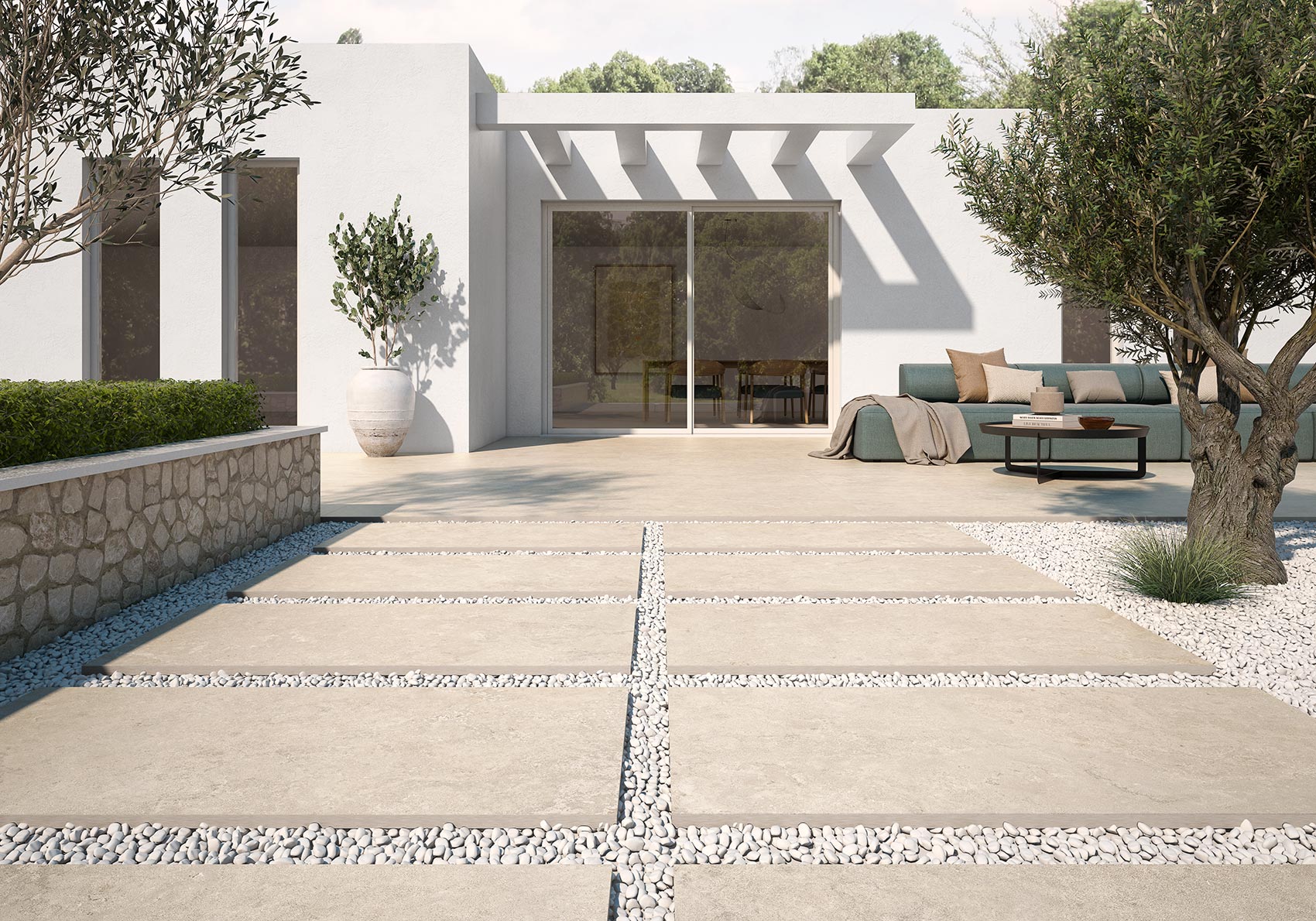 Фото в интерьере ITT Ceramic Portland Stone