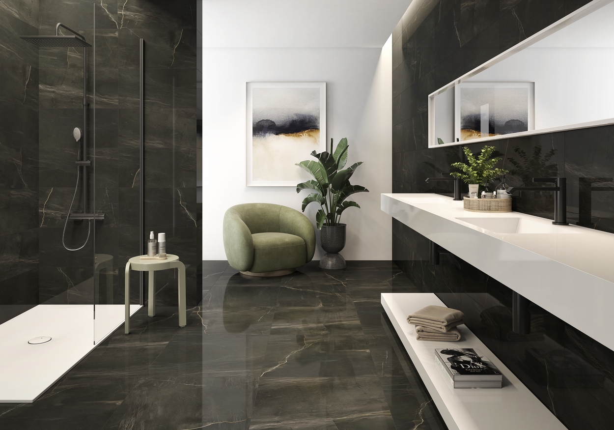 Фото в интерьере для душа Jano Tiles Heart