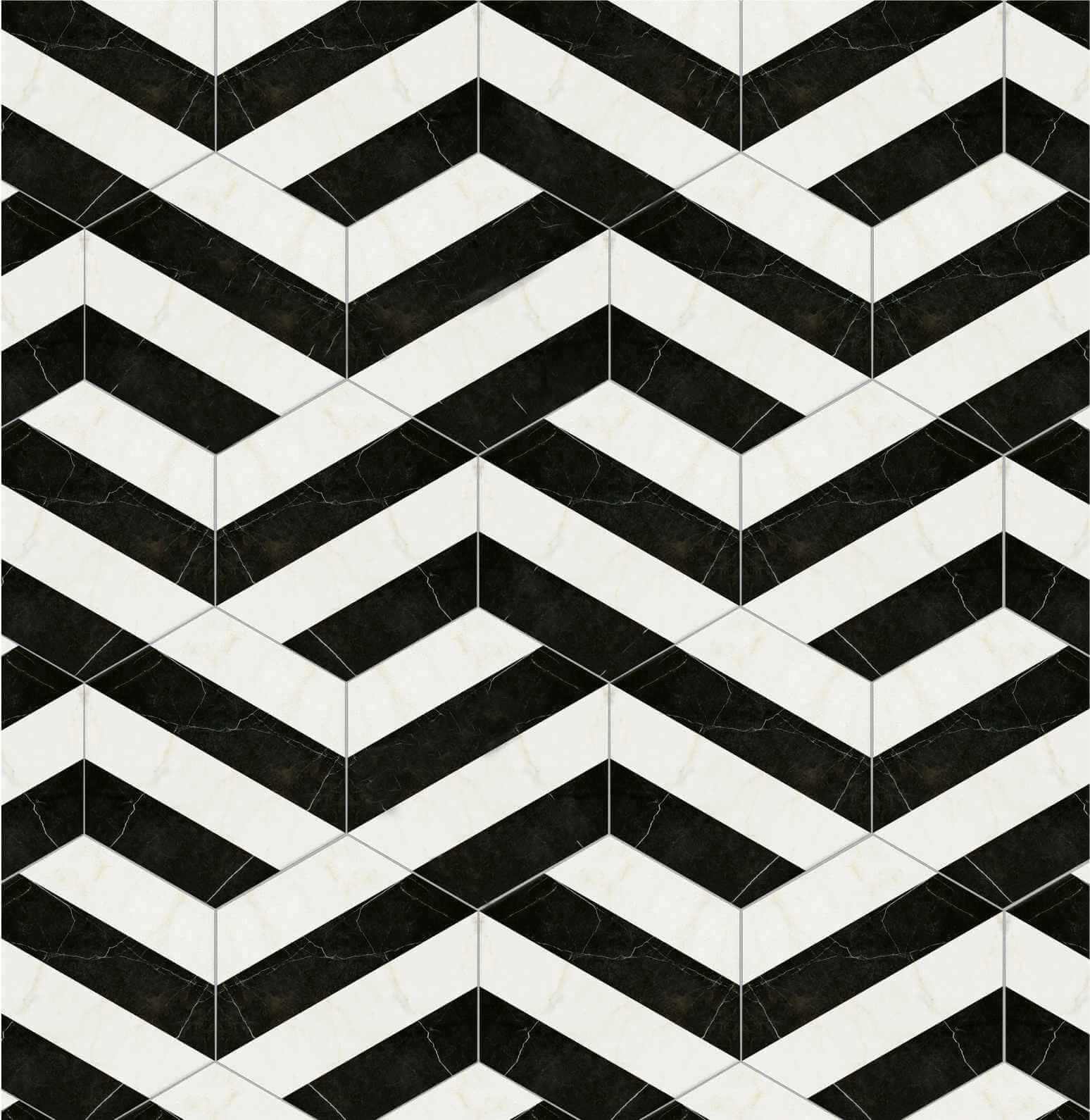 Керамическая Jet Mosaic Hex Cut Мозаика из керамогранита HCD-M 29,7x25,8 — фото 2