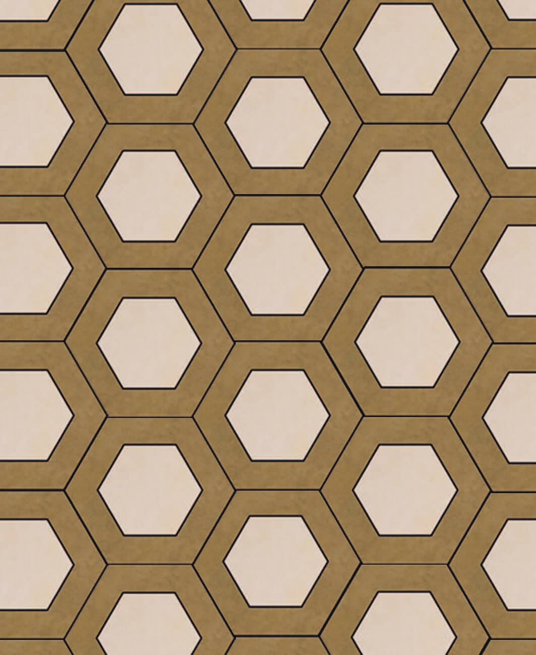 Керамическая Jet Mosaic Hex Double Loft Мозаика из керамогранита DH02 60х52 — фото 2
