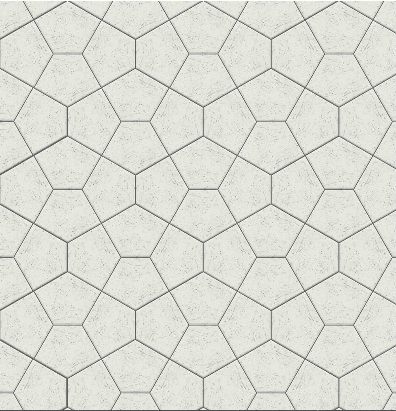 Керамическая Jet Mosaic Pentagon Floor Мозаика из керамогранита PEN-CL 67,4x53,2 — фото 2