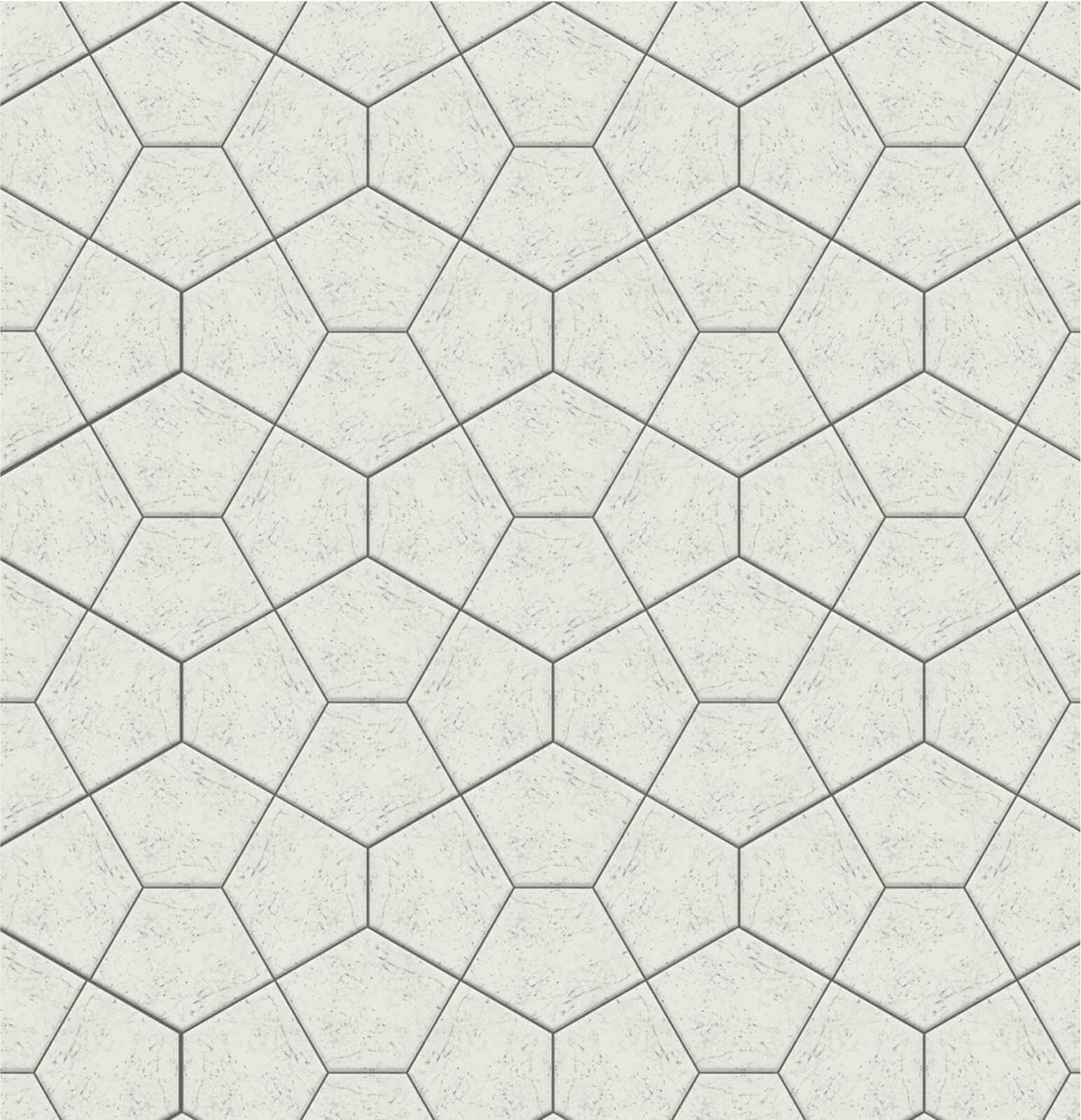 Керамическая Jet Mosaic Pentagon Мозаика из керамогранита MPEN-CMIX 24,3x19,1 — фото 2