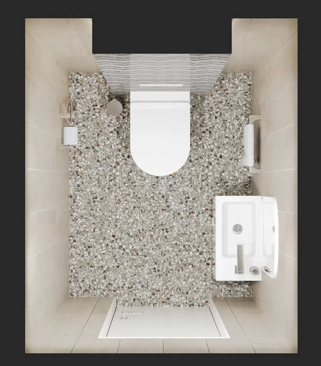 Фото в интерьере для туалета Керама Марацци Бричиола