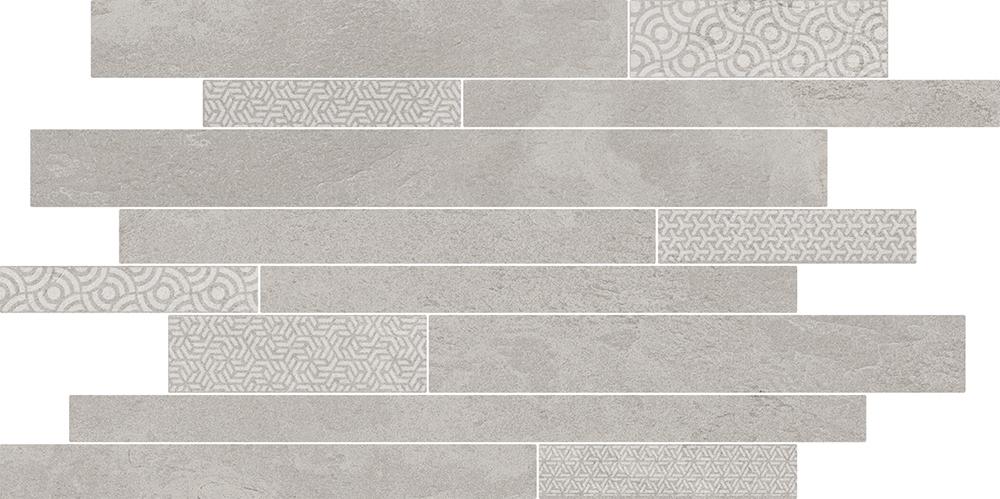 Керамическая Керама Марацци Ламелла SBM009/SG4583 Серый Светлый Мозаичный 25х50,2 — фото 2
