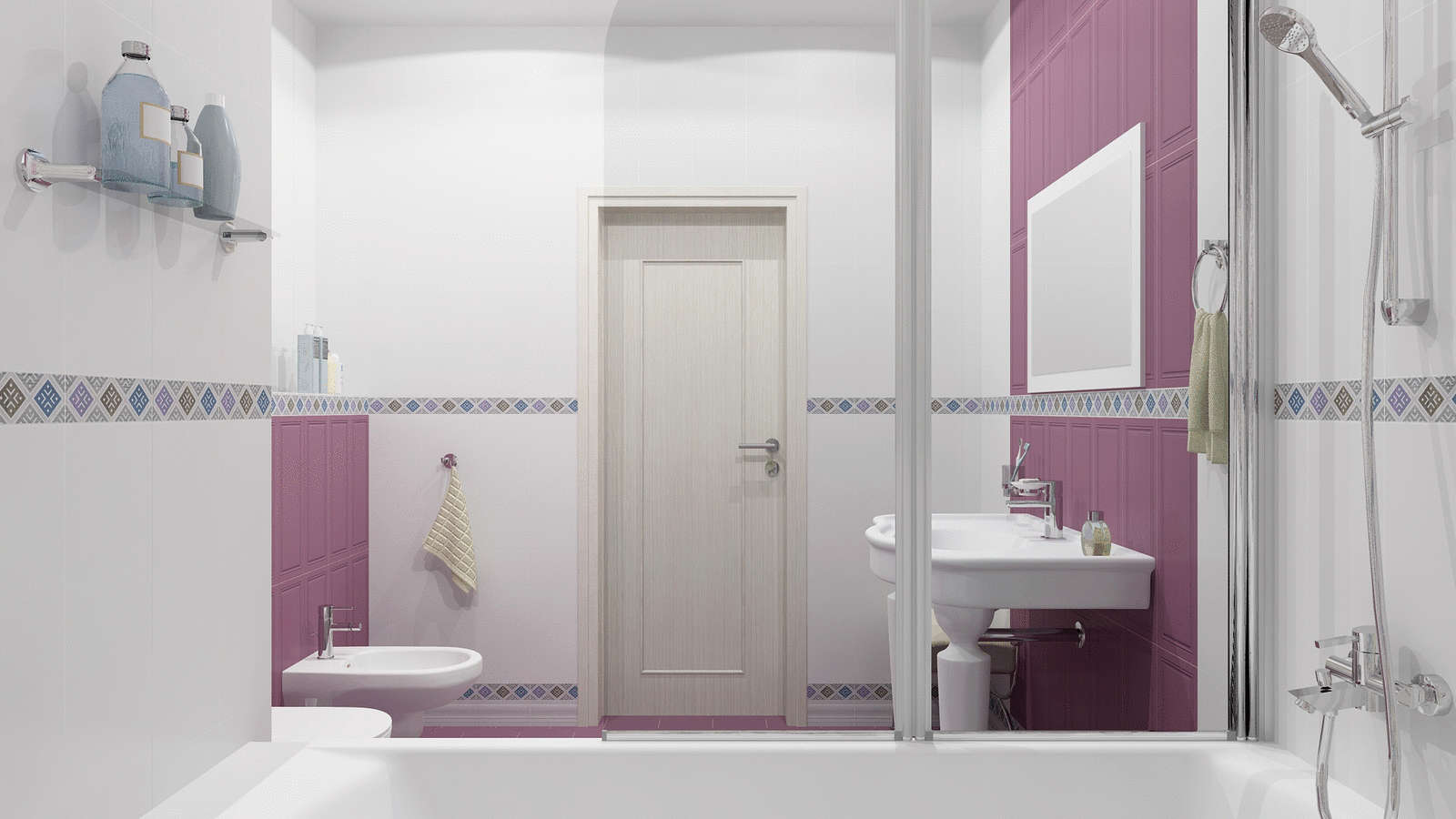 Фото в интерьере для ванной Керама Марацци Линьяно