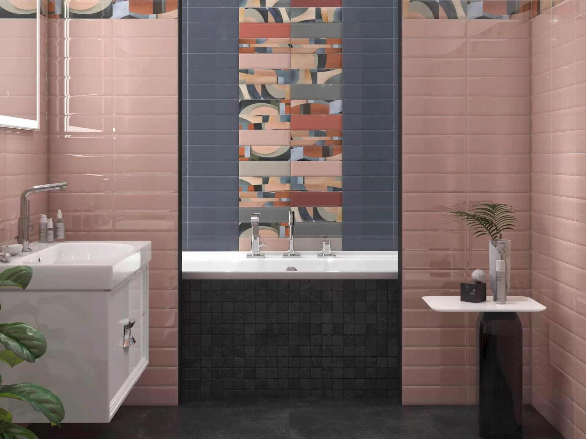 Фото в интерьере для ванной Керама Марацци Закат