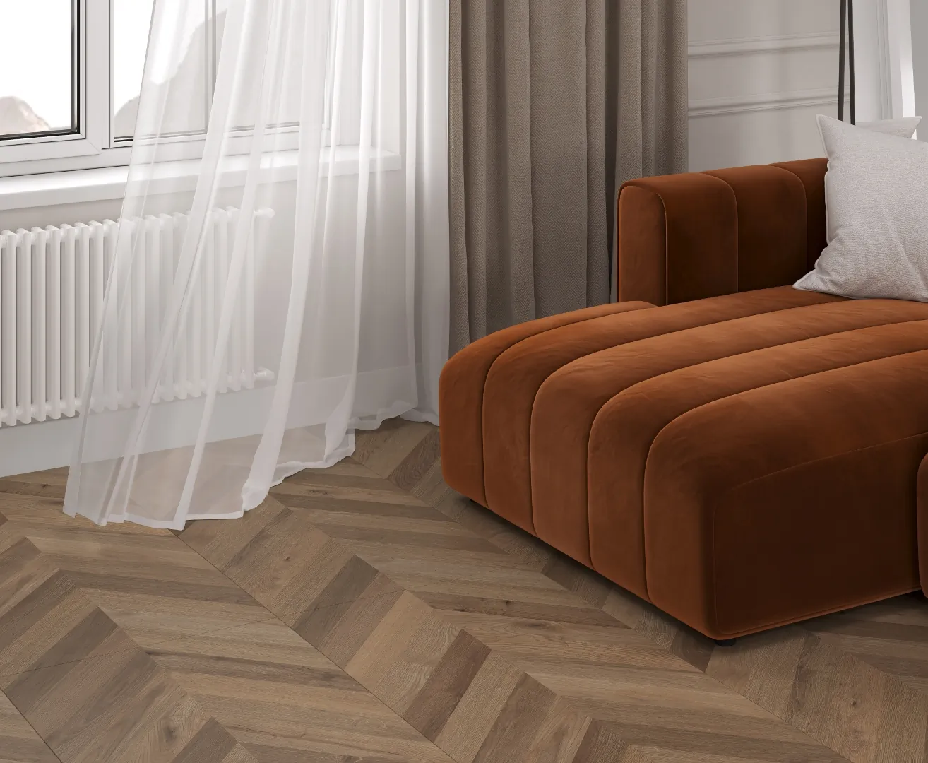 Фото в интерьере Laparet Wood Lux Walnut