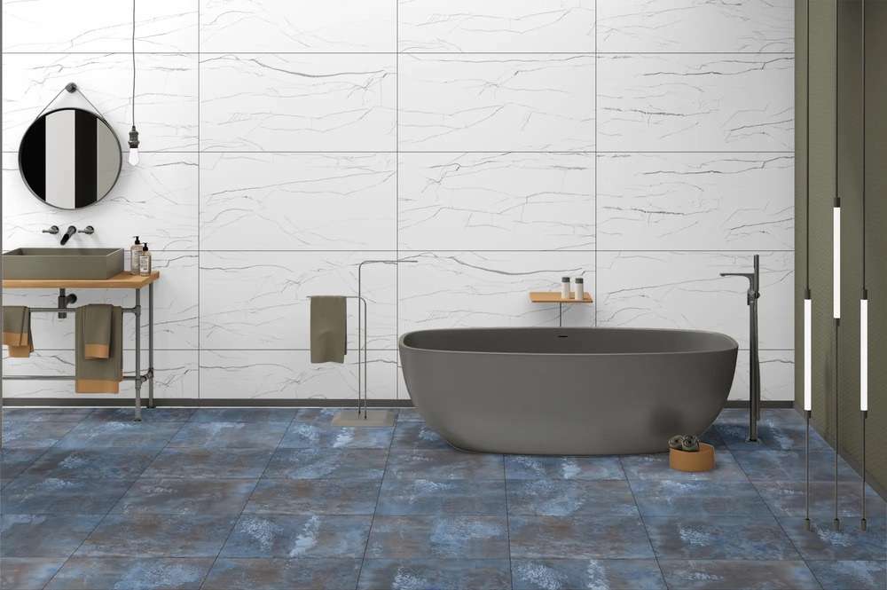 Фото в интерьере для ванной Lavit Tile Sapphire