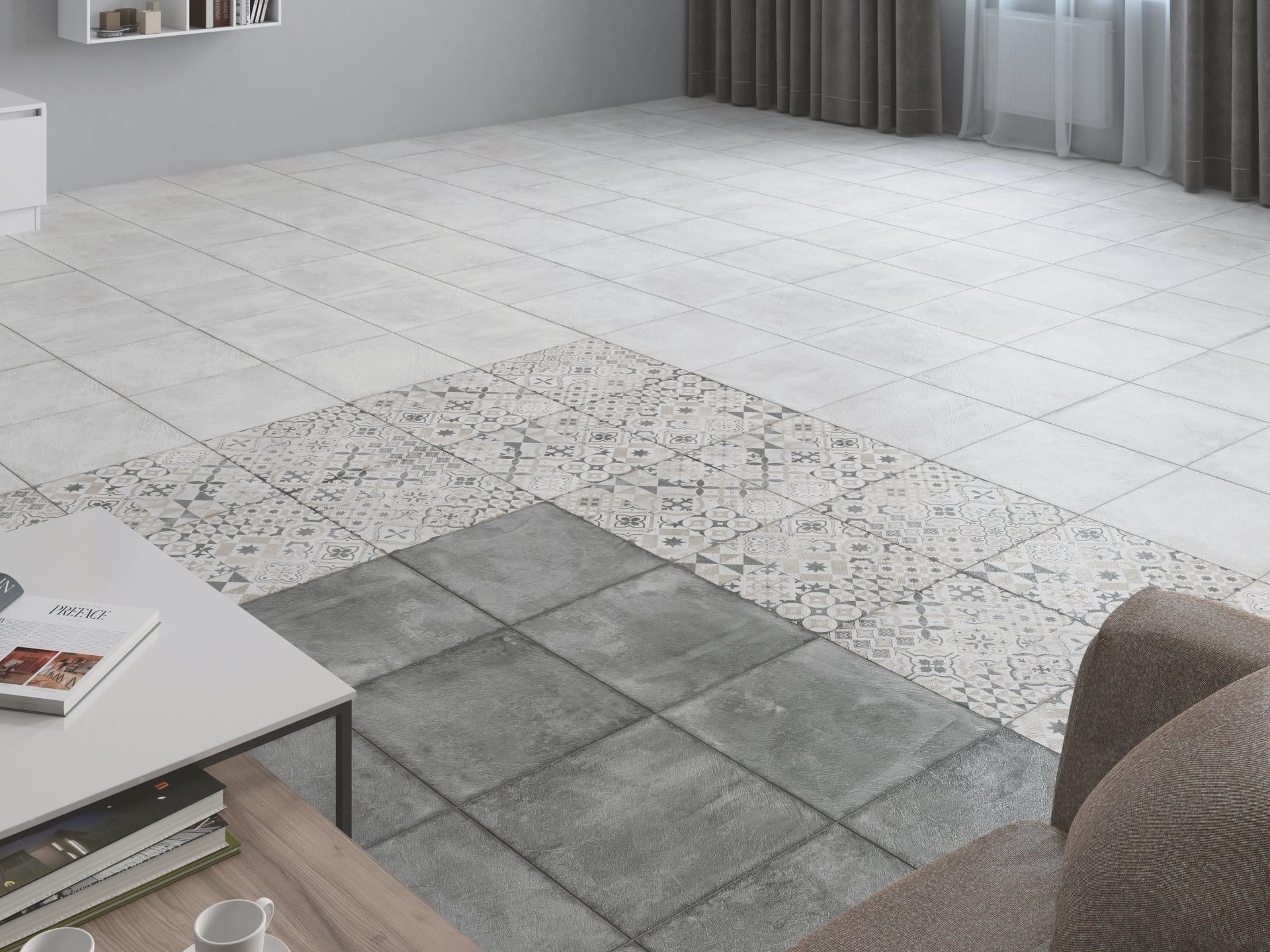 Фото в интерьере LB-Ceramics Цемент Стайл