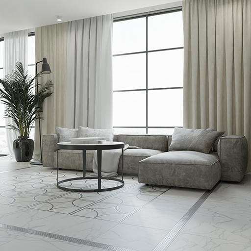 Фото в интерьере LB-Ceramics Каррара Нова