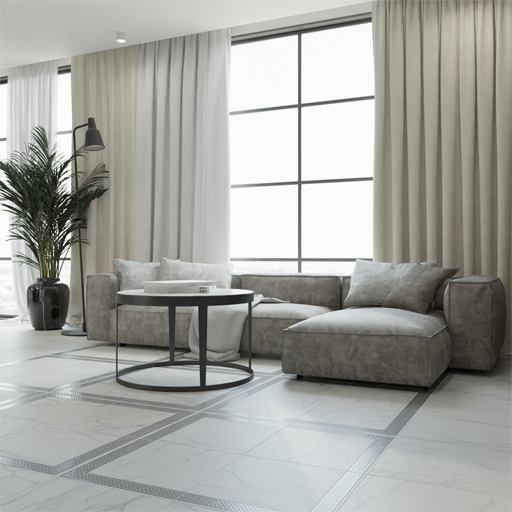 Фото в интерьере LB-Ceramics Каррара Нова